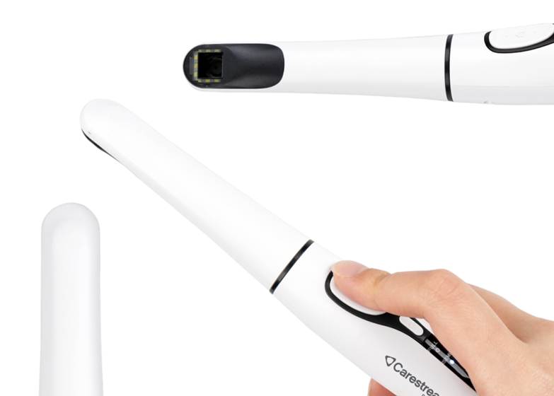 Imagen ilustrativa de una cámara intraoral de la gama Carestream